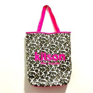 Kitson Los Angeles Vintage Pink Leopard Animal Print Shoulder Bag
